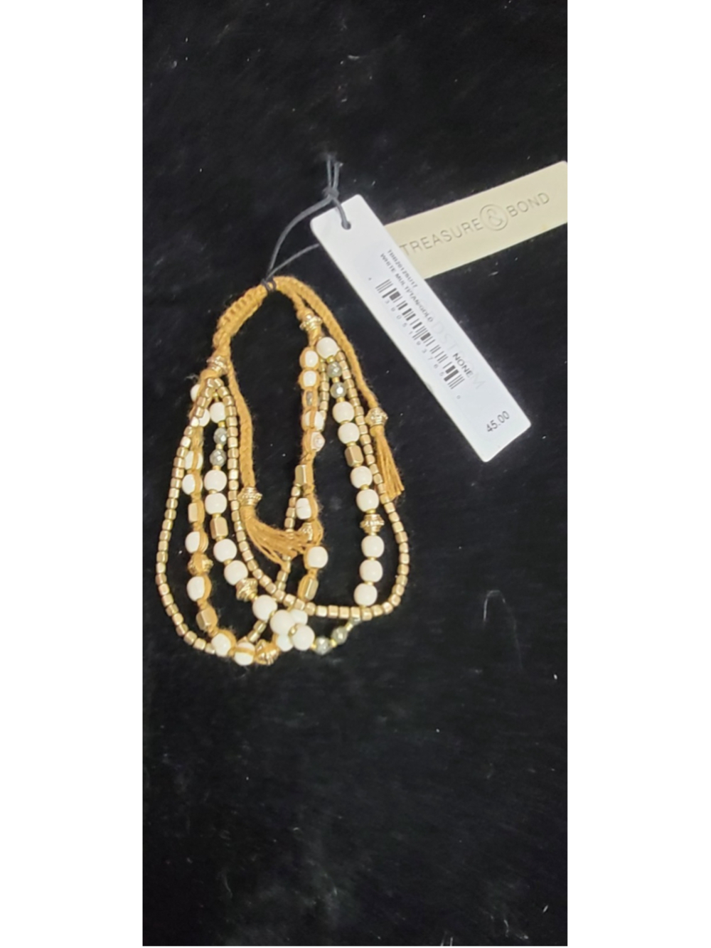 Nordstrom Treasure and Bond Semi Precious Bead Bracelet NWT 45 GOLD